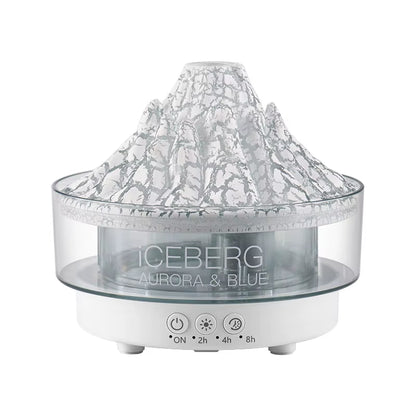 Colorful Lights Volcano Lava Air Humidifier Aromatherapy Essential Oils Diffuser Remote Control Jellyfish Smoke Ring Flame